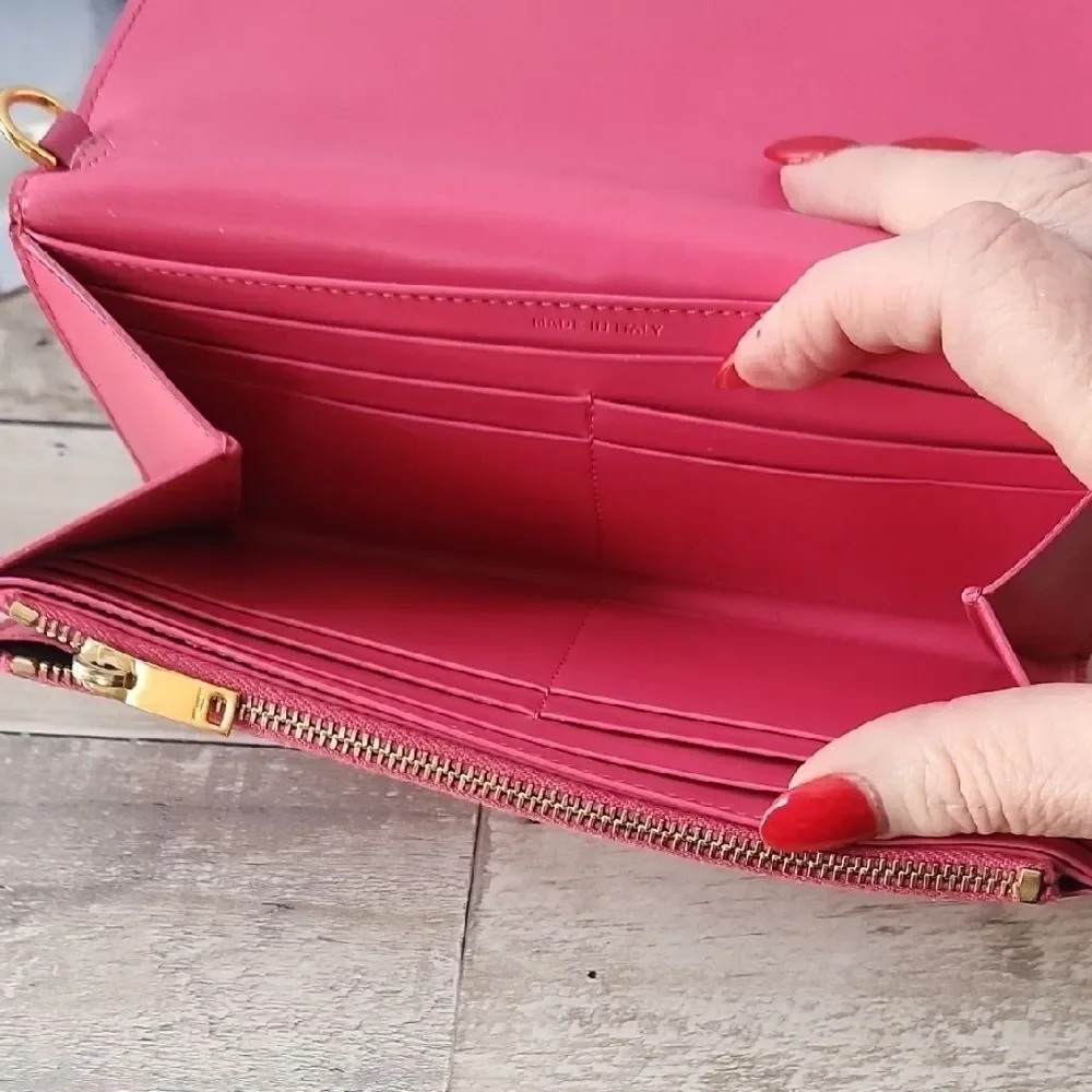 Saint Laurent Vibrant Pink Clutch
